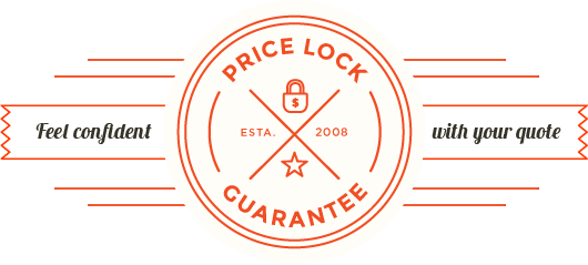 Feel confident with your quote price lock guarantee icon offered by packing and moving service EverSafe Moving Co. in Philadelphia, PA