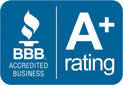 BBB A+ Rating Badge - Eversafe Moving Co.